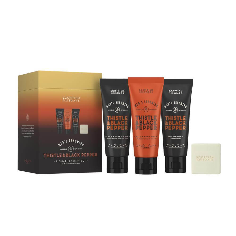 The Scottish Fine Soaps Company Thistle & Black Pepper Signature Gift Set